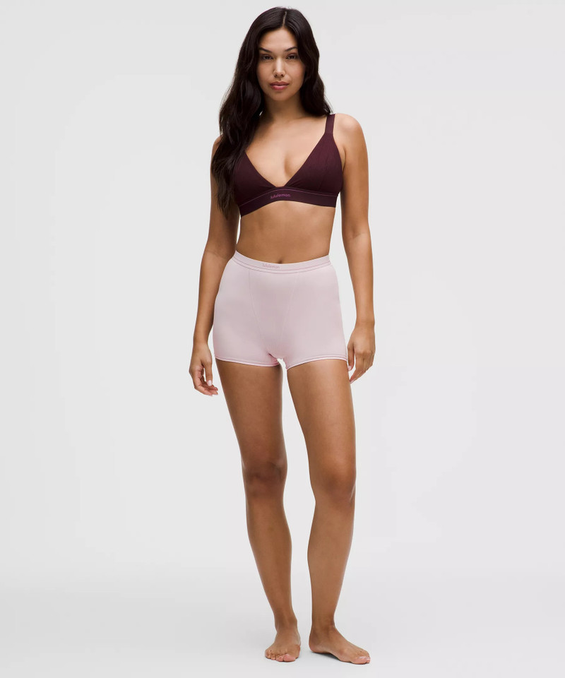 Stretch Cotton Ribbed Logo Super-High-Rise Shortie Underwear 5