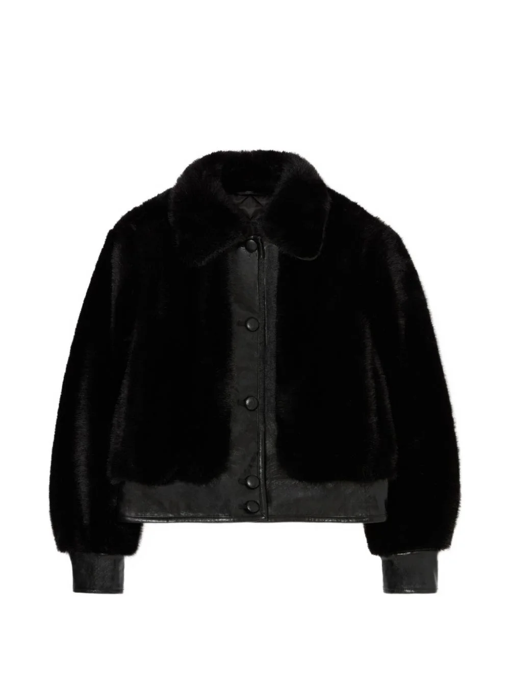 short faux-fur jacket - 1