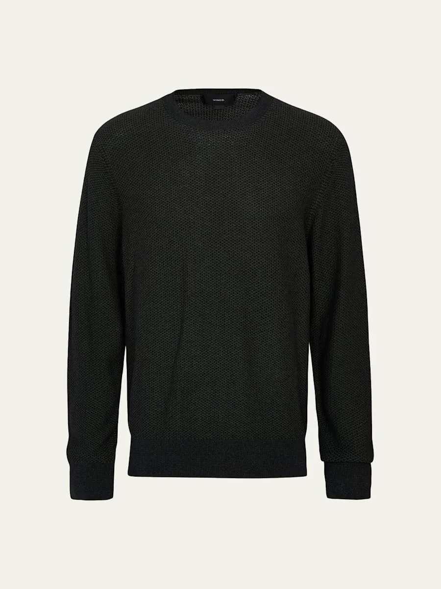 Men's Geometric Jacquard Sweater - 1