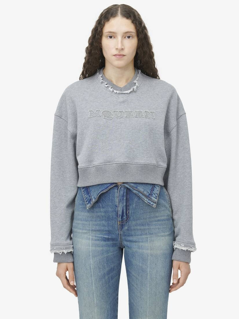 Alexander McQueen McQueen Logo Cropped Sweatshirt outlook