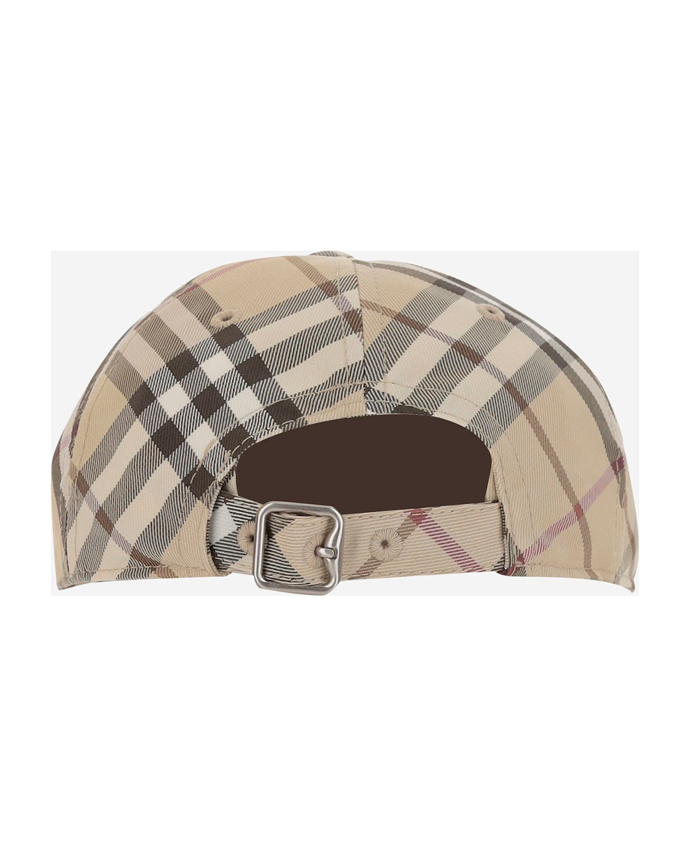 Baseball Cap With Check Pattern - 3