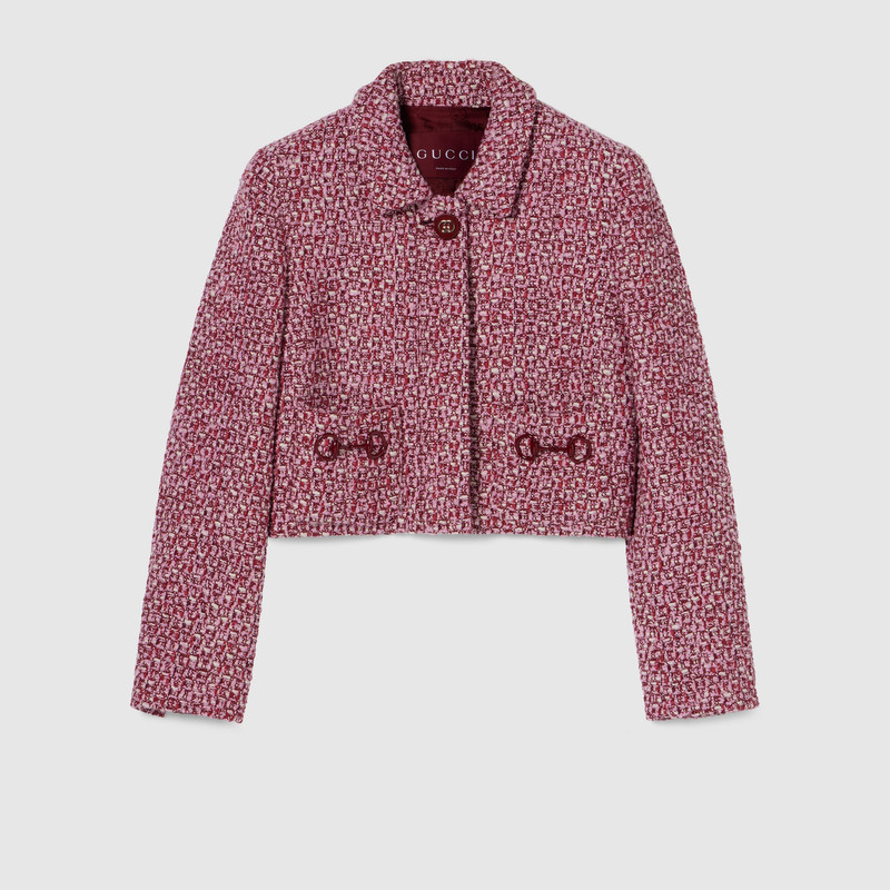 Tweed jacket with Horsebit detail 1
