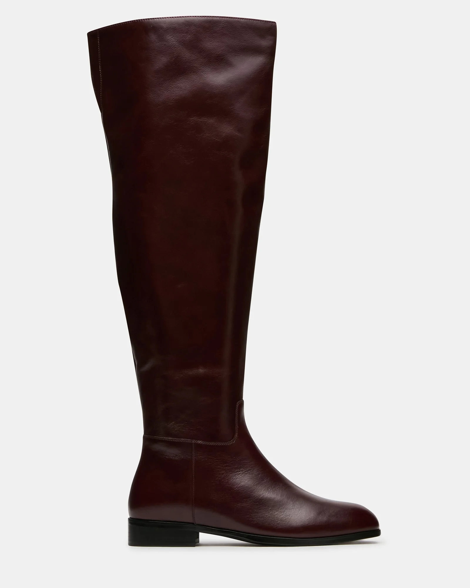 CANTER DARK CHERRY LEATHER WIDE CALF - 1