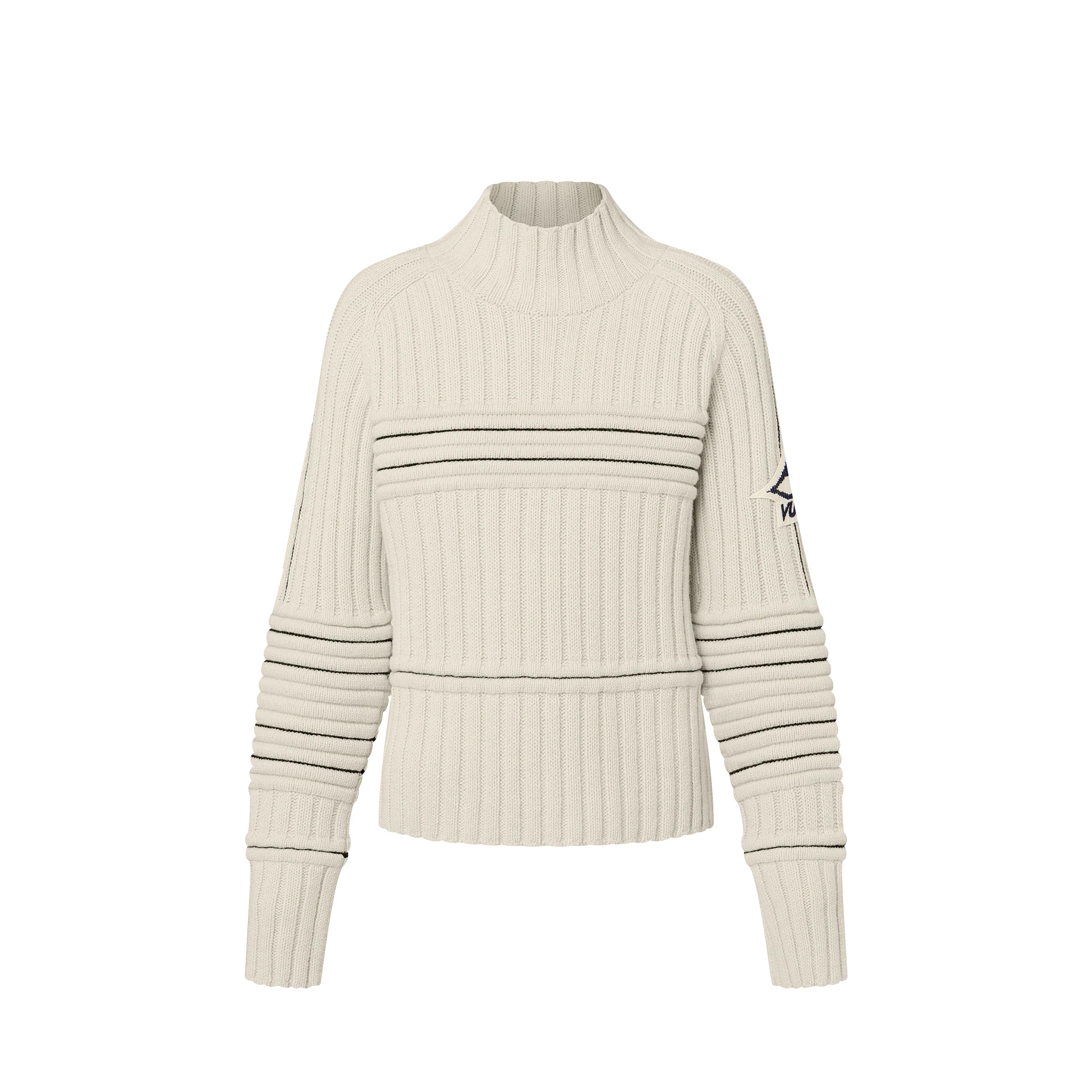 Contrast Accent Pullover - 1
