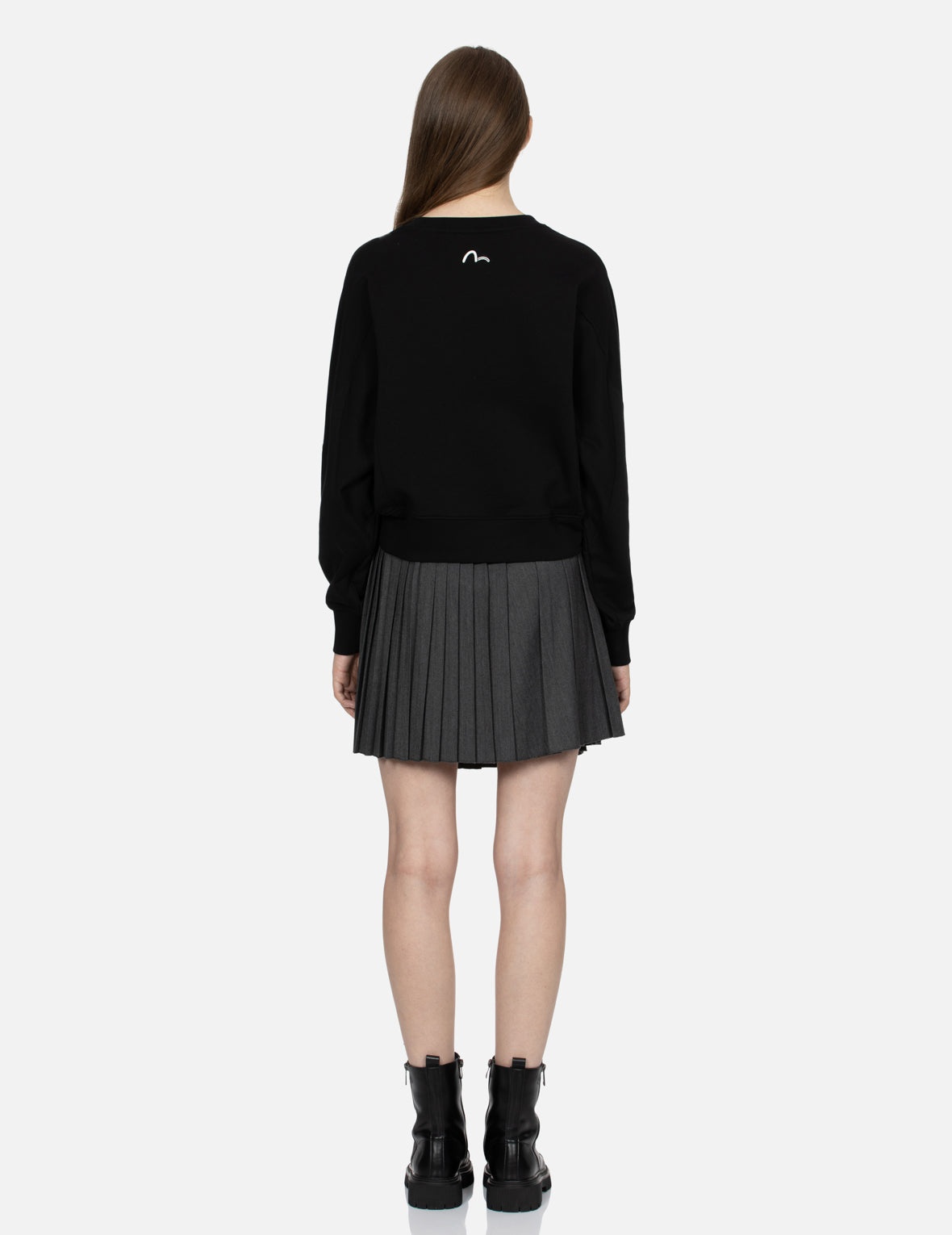 Floral Kamon Print and Logo Jacquard Loose Fit Sweatshirt - 6