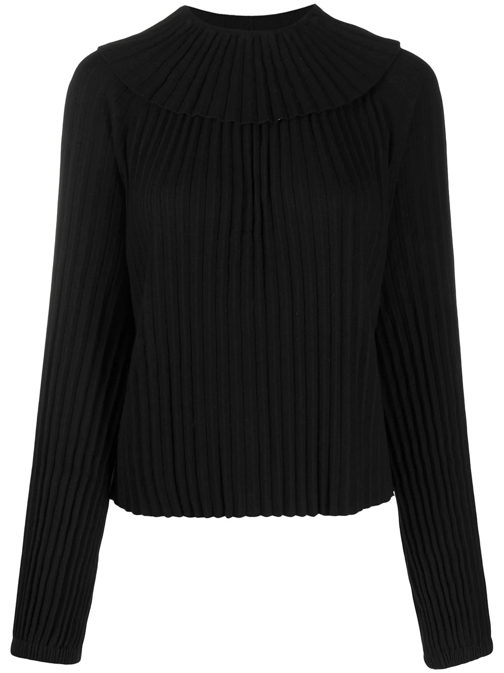 pleated layered blouse - 1