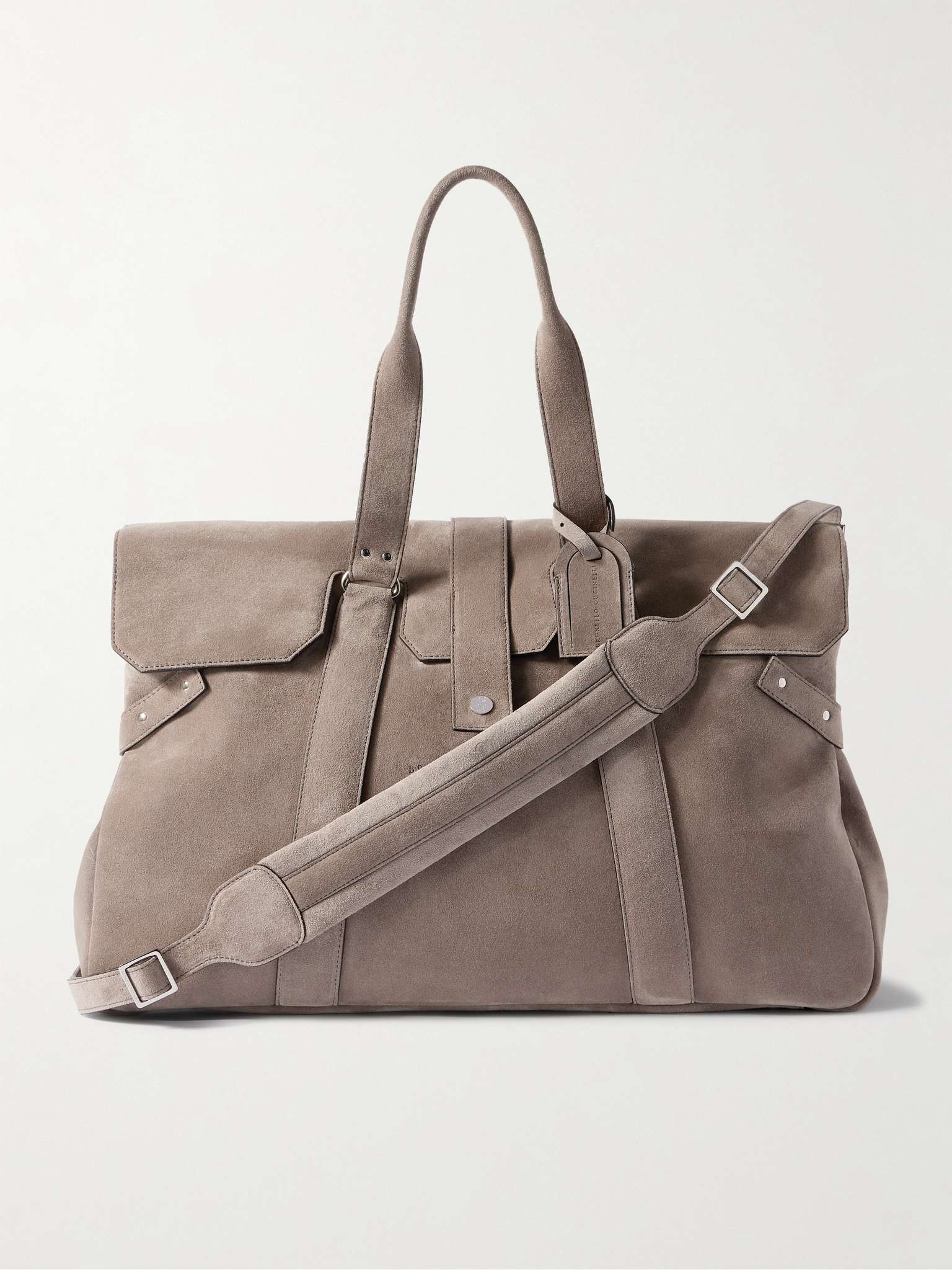 Brunello Cucinelli Suede Weekend Bag mrporter REVERSIBLE