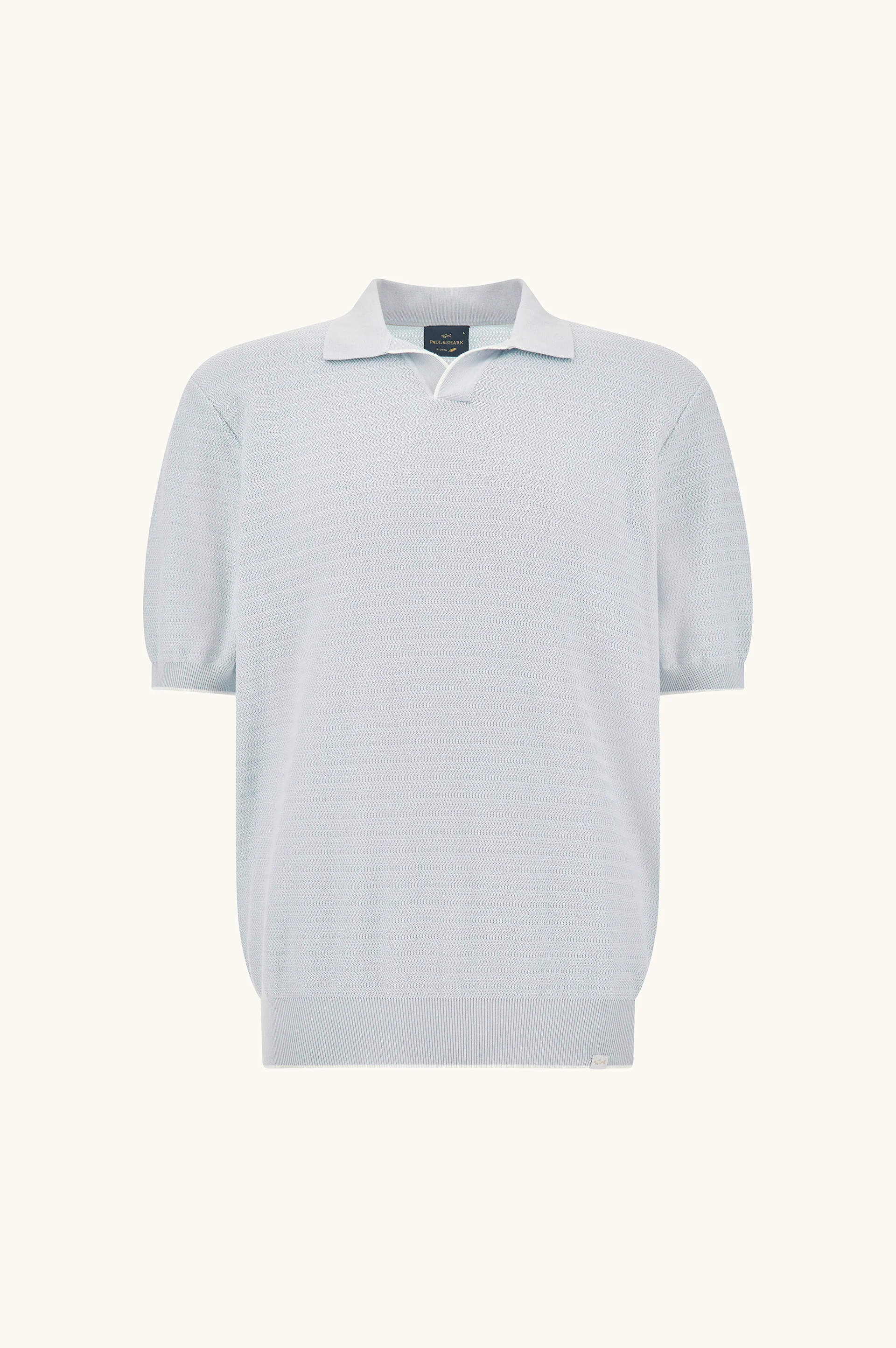 OPEN‑COLLAR POLO IN PIUMA COTTON - 1