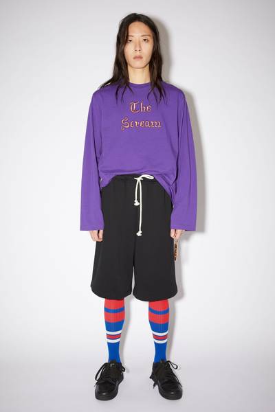 Acne Studios Fleece sweat shorts - Black outlook