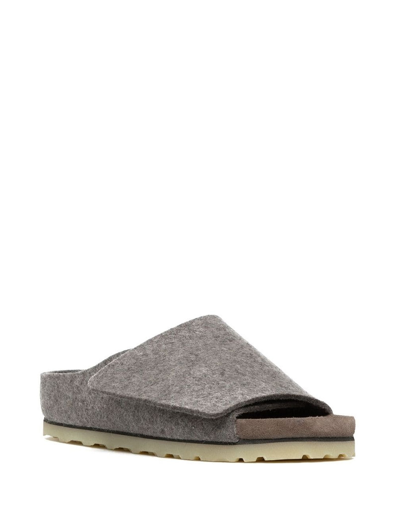 Fear of God open-toe suede slides outlook