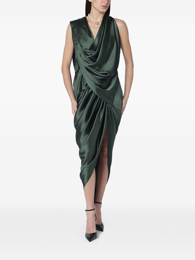 draped split dress 1