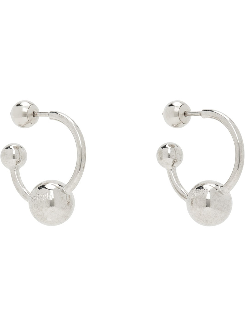 Jean Paul Gaultier Silver 'The Piercing' Earrings outlook
