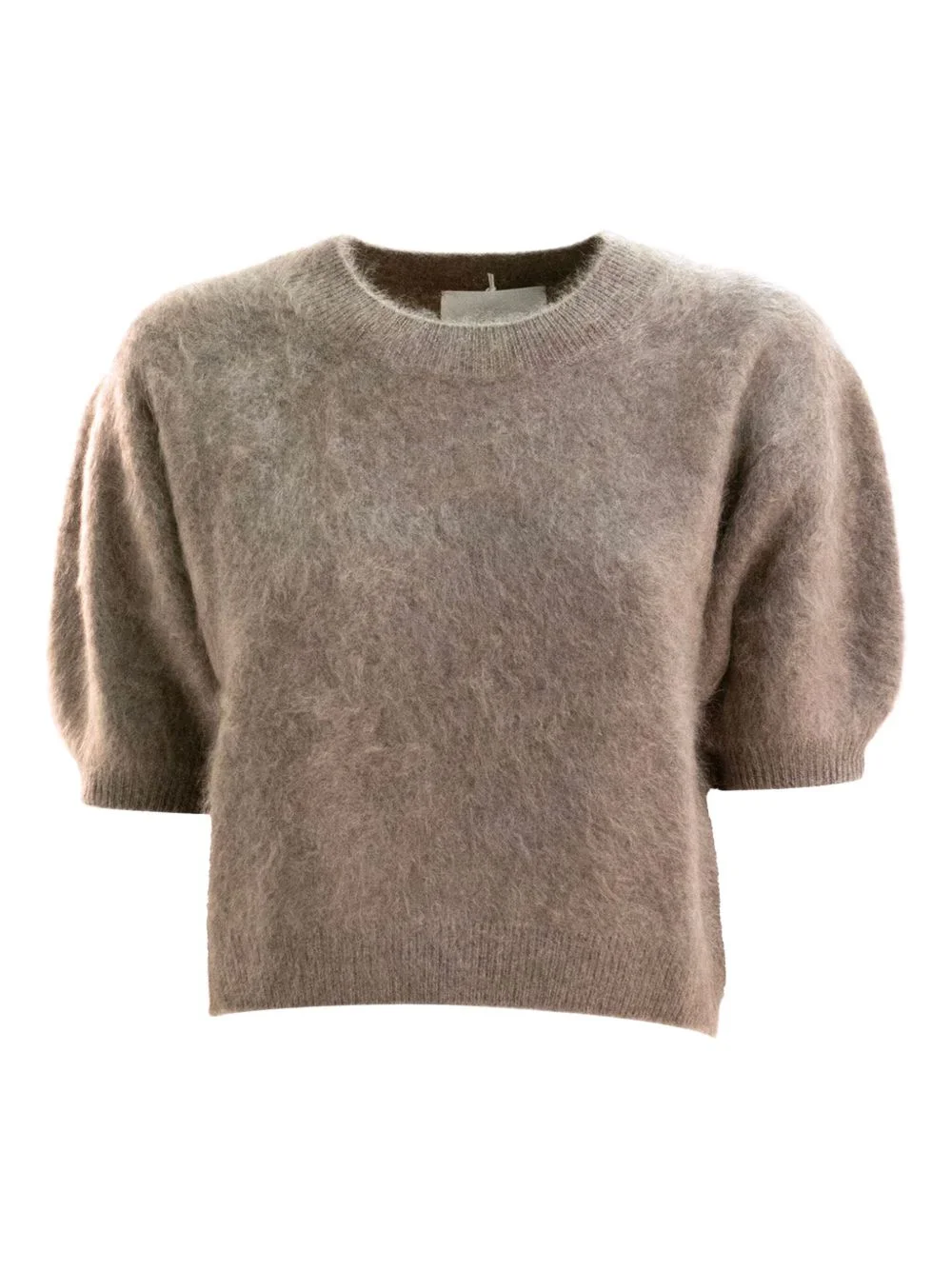 puff-sleeve T-shirt - 1