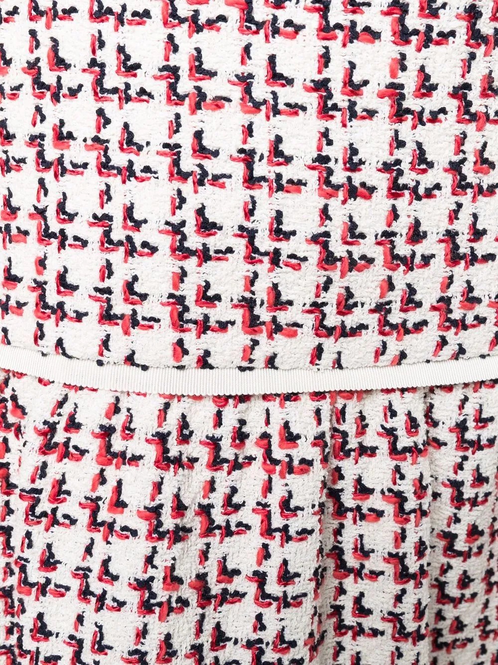 textured A-line skirt - 5