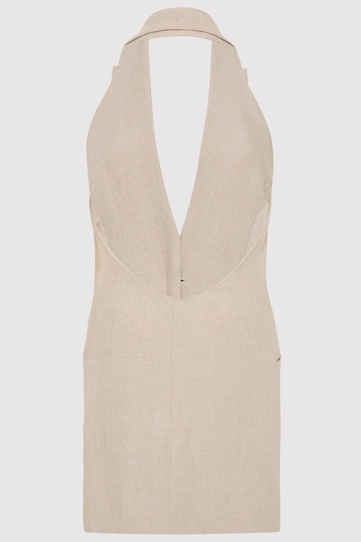 Linen Helm Vest - Natural - 8