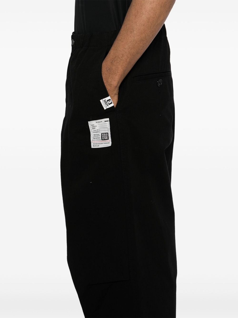 cotton wide-leg pants - 5