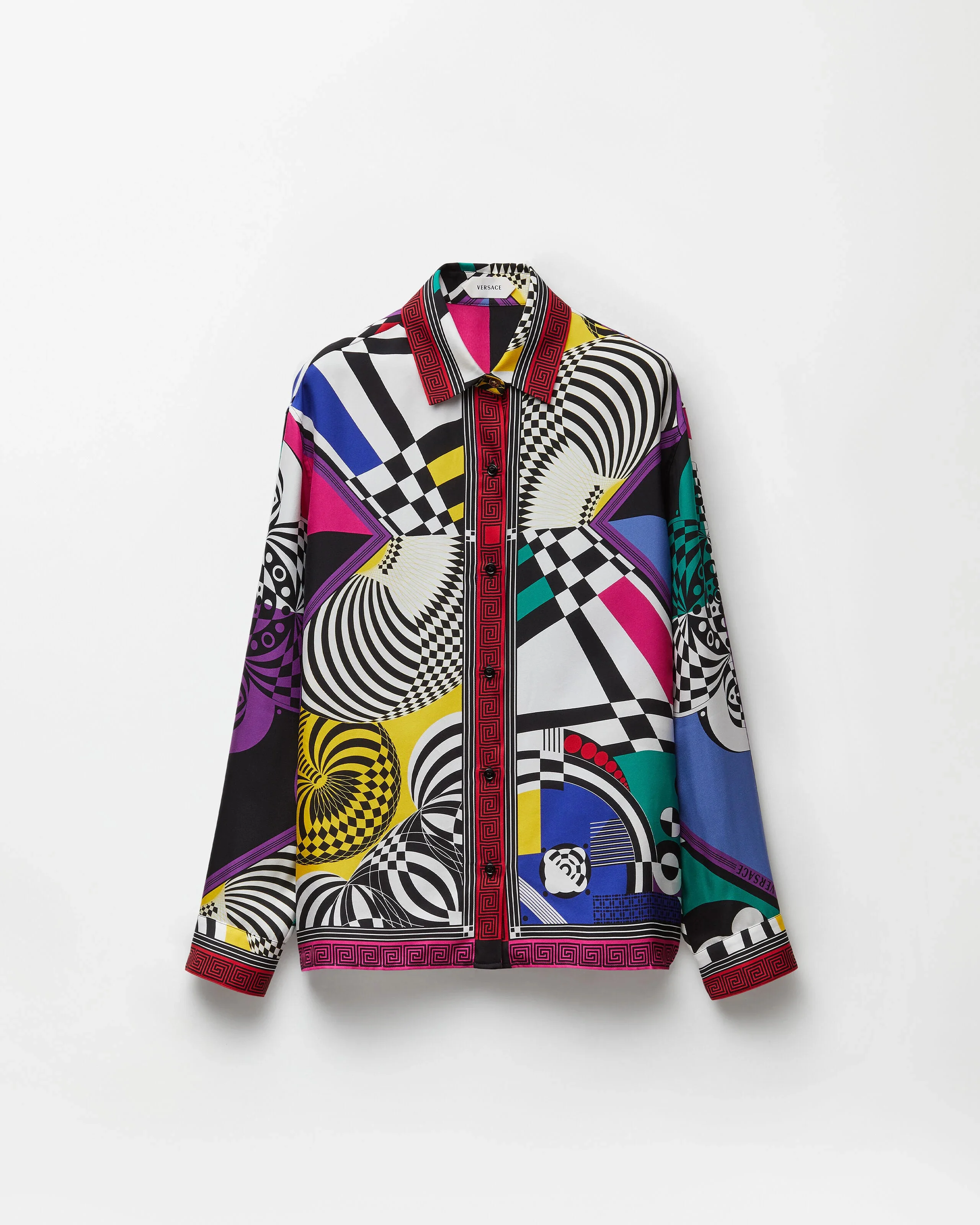 Printed Silk Twill Shirt - 1