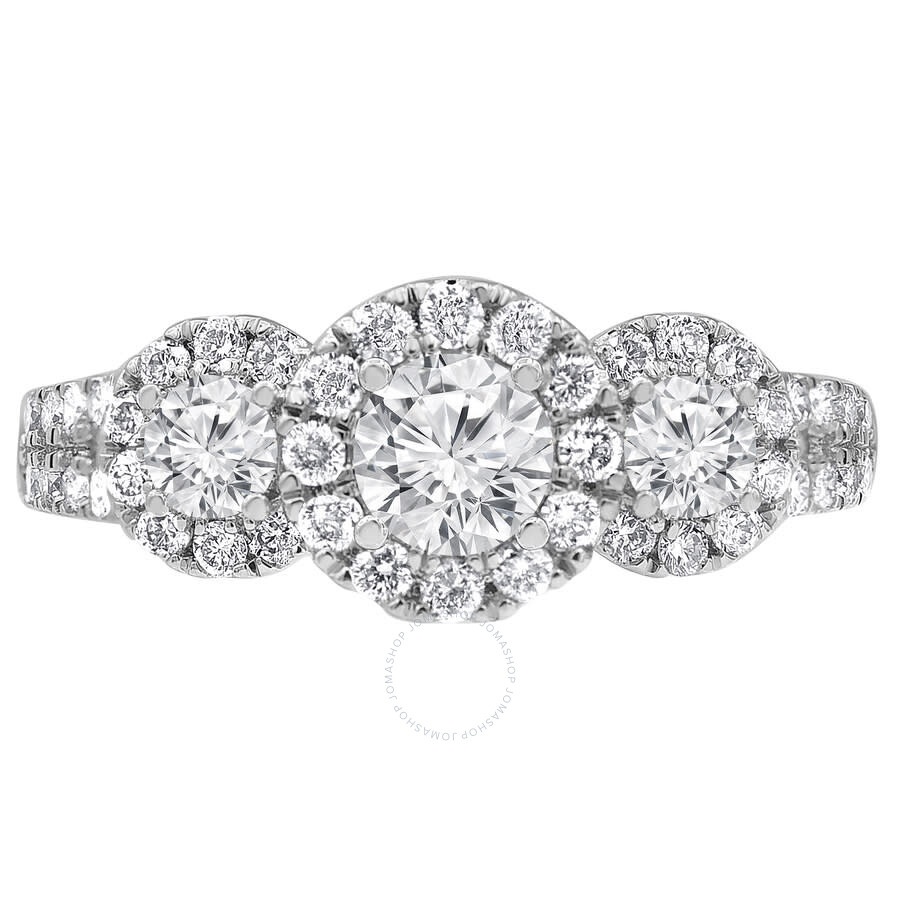 Brilliant Diamond - Brilliant Diamond 14K White Gold 1.25 CTTW LAB GROWN Diamond Engagement Ring (G-H, SI1-SI2) - 2
