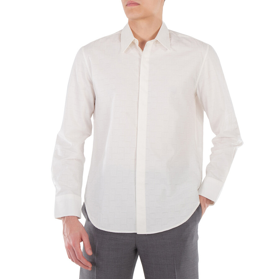 Ferragamo Long Sleeved Gancini Monogram Shirt - 1