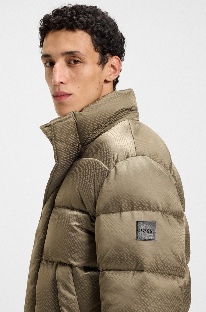 WATER-REPELLENT JACKET WITH MONOGRAM JACQUARD 6