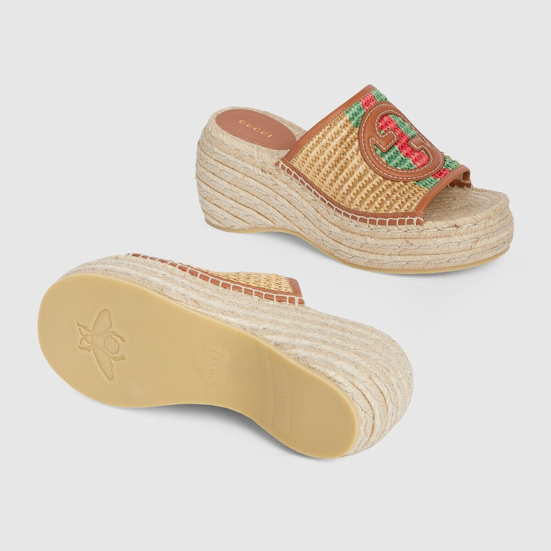 Women's Interlocking G espadrille 5