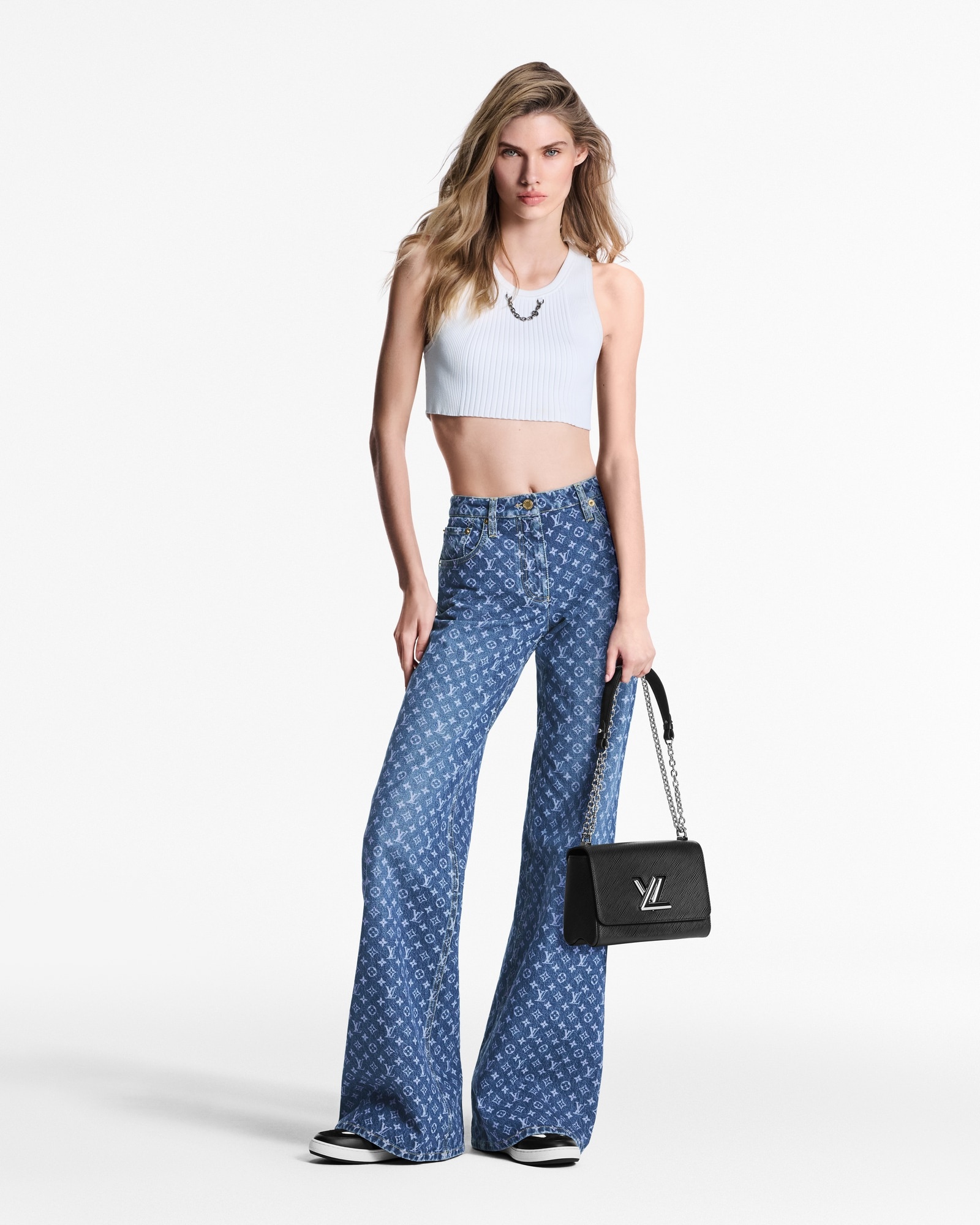 Monogram Flared Jeans - 4