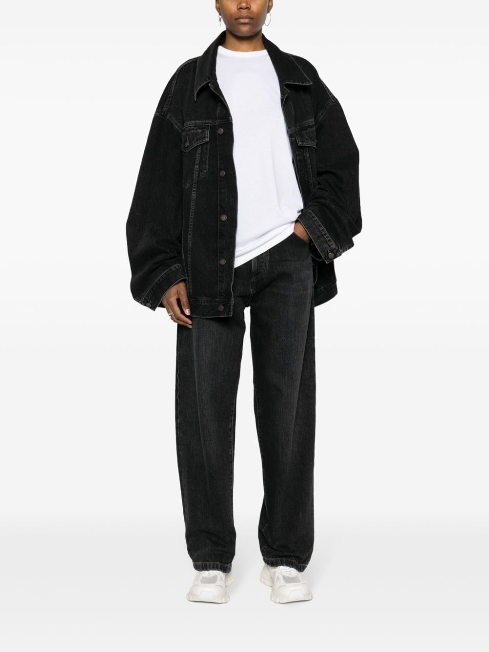 mid-rise wide-leg jeans - 2