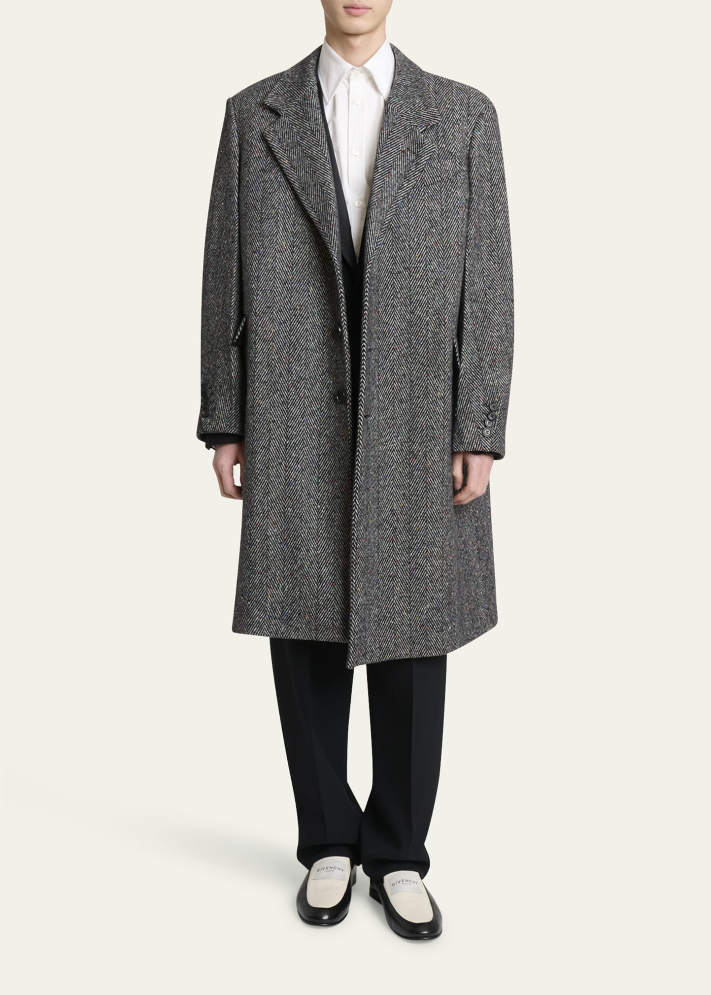 Men's Donegal Herringbone Coat - 4