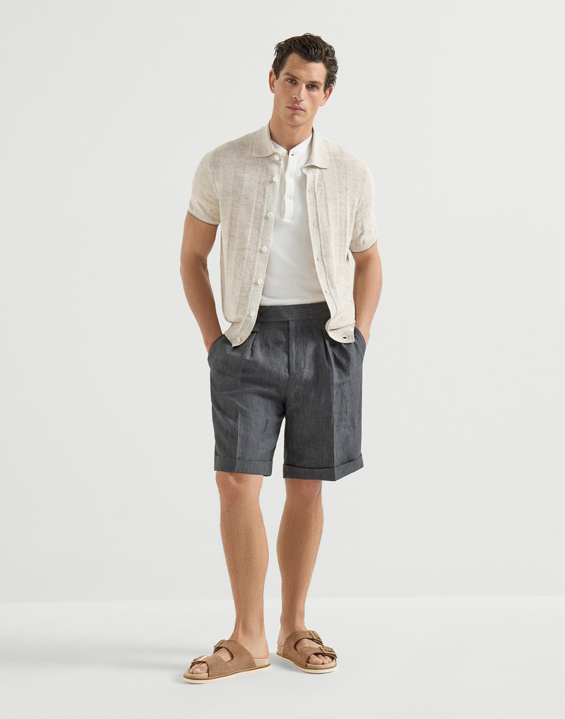 Brunello Cucinelli Suede slides with buckles outlook