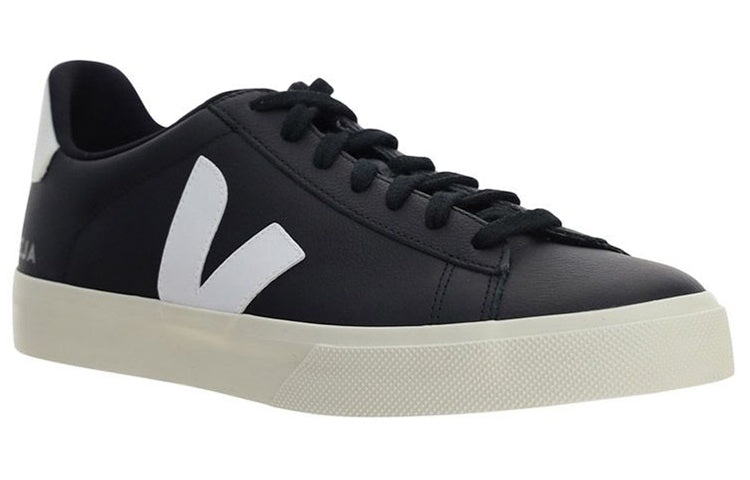 Veja Campo Leather Lace-Up 'Black White' CP0501215 - 2