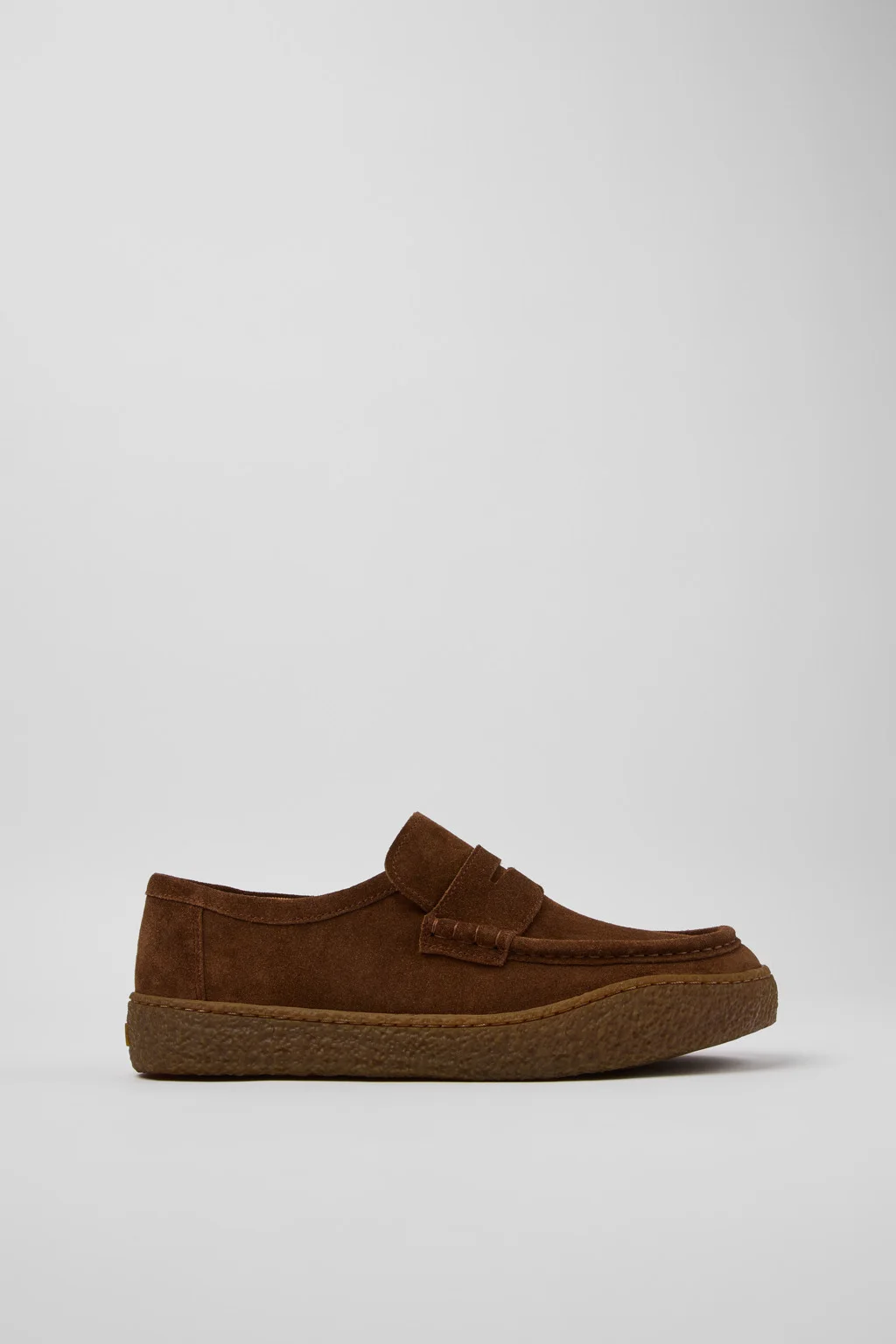 Peu Terreno Brown Suede Moccasins for Men. - 1