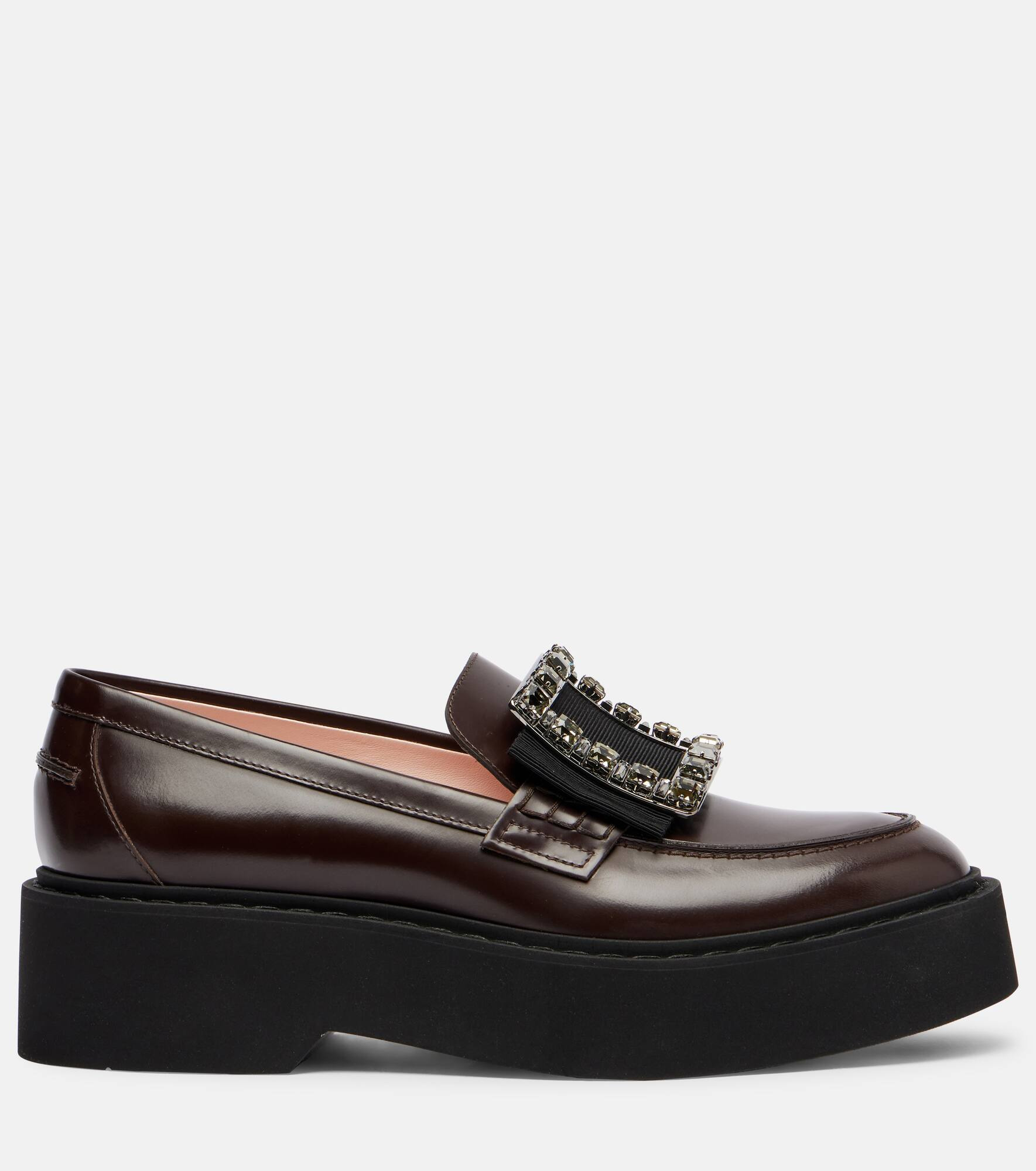 Viv' Rangers leather platform loafers - 4