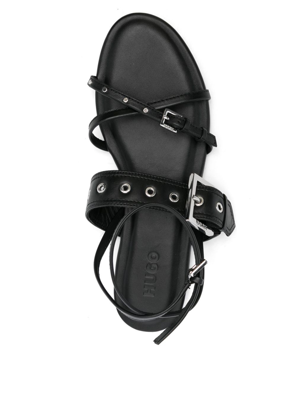 eyelet-detail sandals - 4