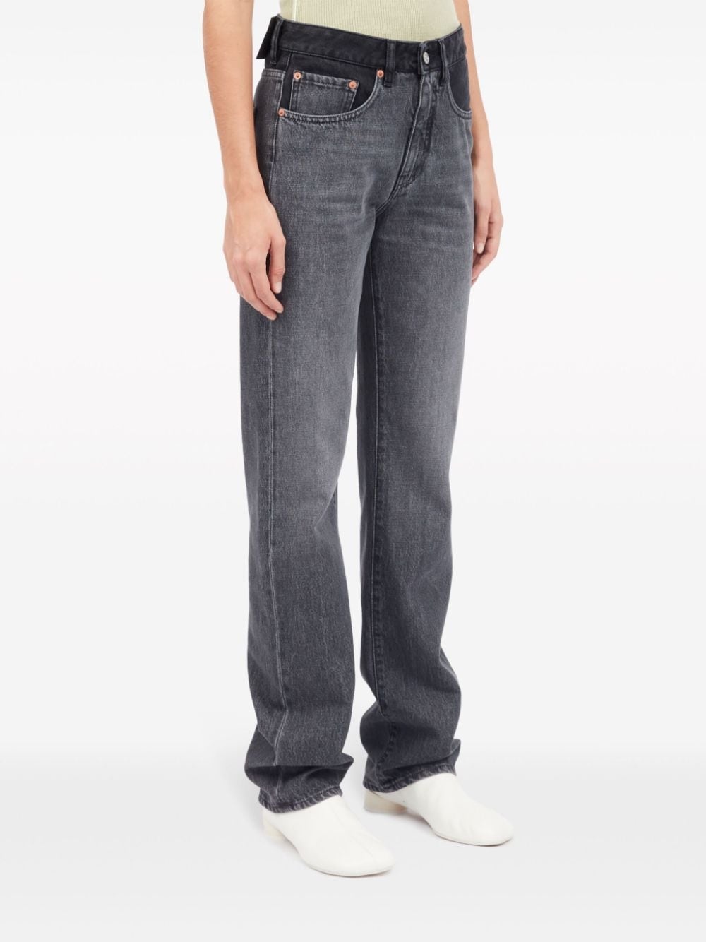slim-cut cotton jeans - 3