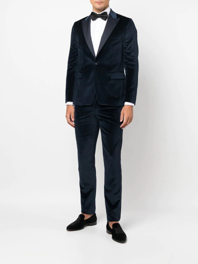 Paul Smith single-breasted velvet suit outlook