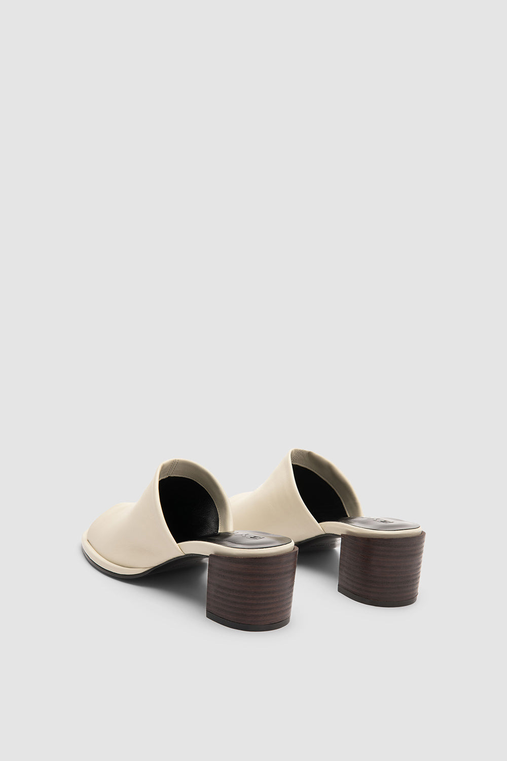 Francisco Limewash and Ristretto Leather Mule - 5