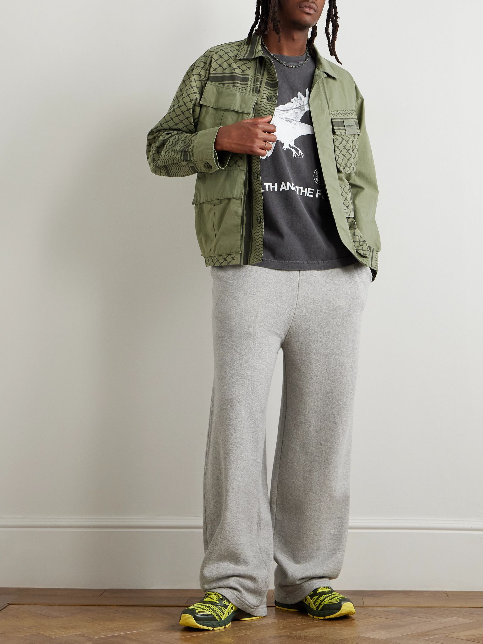 Shemagh Fatigue Printed Cotton-Ripstop Jacket Green - 2