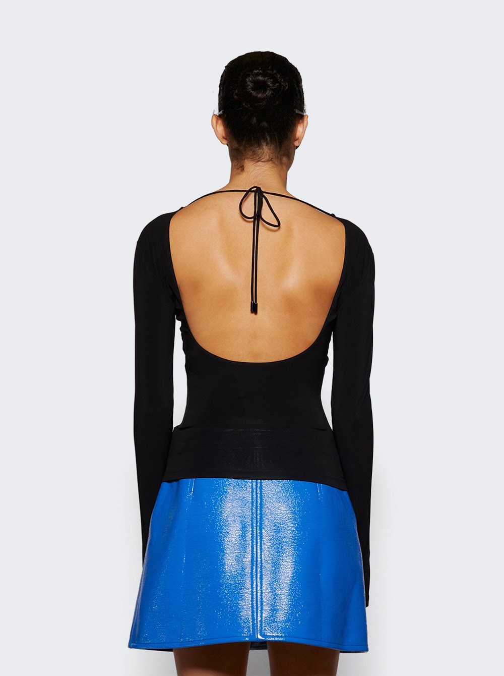 Regenerated Silk Scarf Draped Top Multicolor - 4