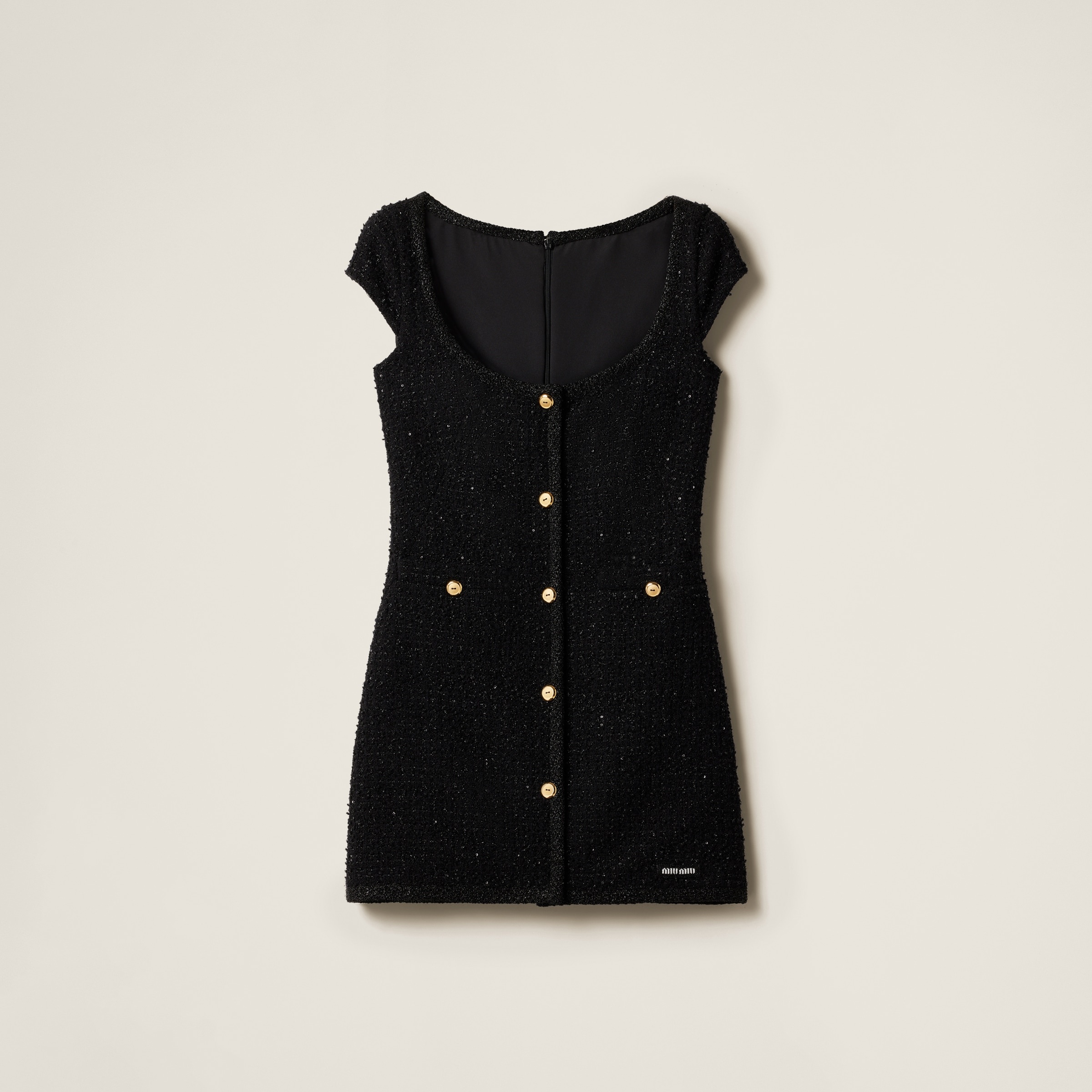Lamé bouclé dress - 1