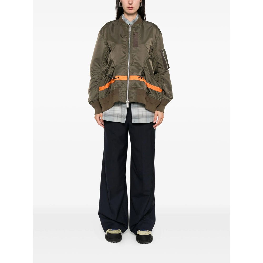 Sacai Brown Jackets - Bomber Jackets Women - 5