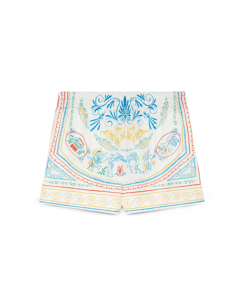 CASABLANCA Crayon Vase Silk Shorts | Casablanca Paris outlook