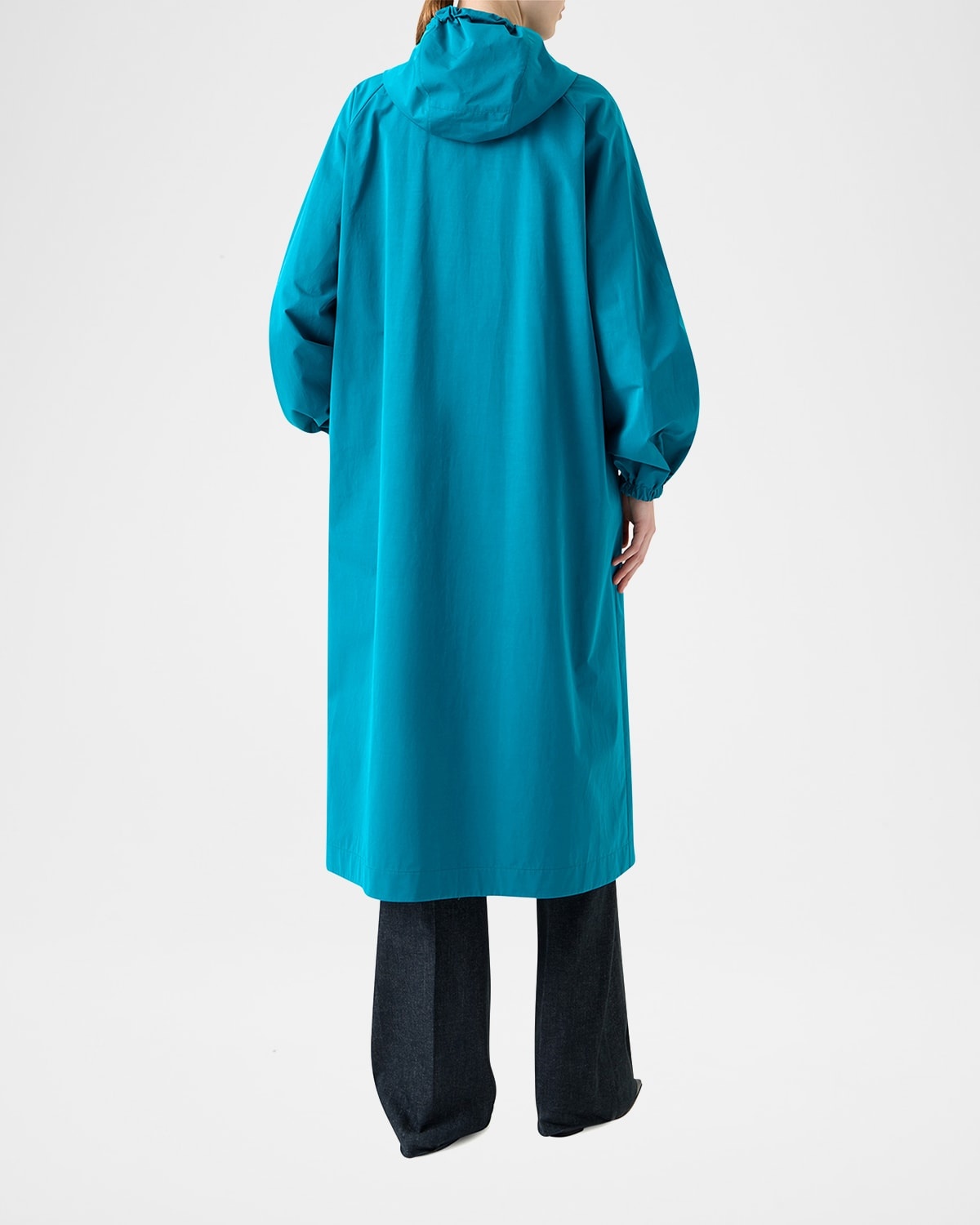 Zachary Water-Resistant Techno Gabardine Long Coat - 3