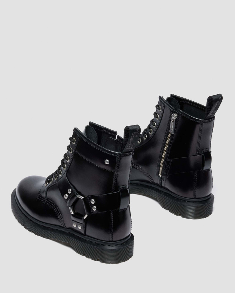 1460 HARNESS LEATHER LACE UP BOOTS 9