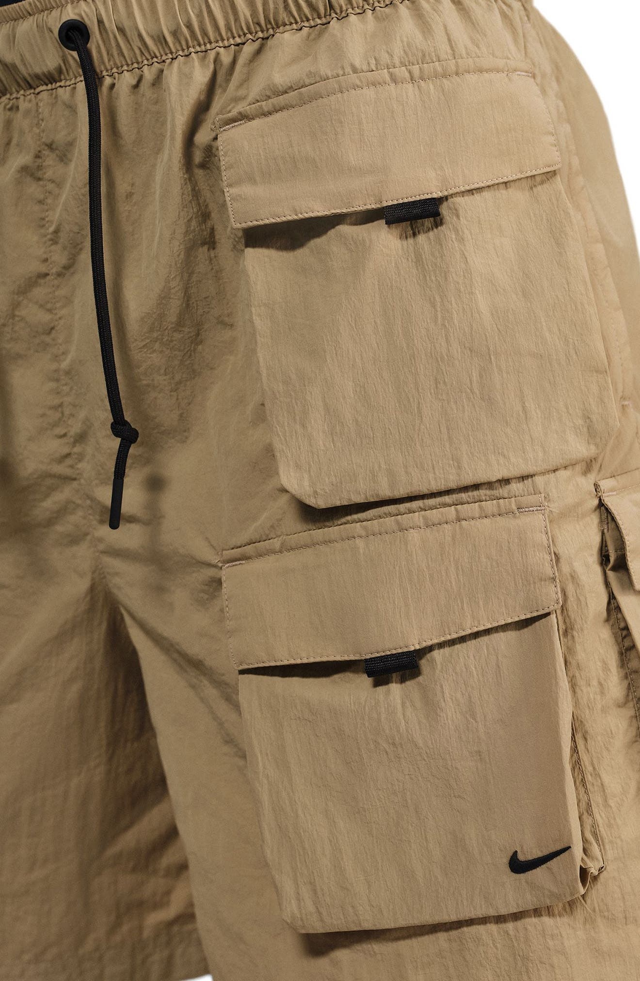 Nike Tech Woven Cargo Shorts in Parachute Beige/Black at Nordstrom - 5