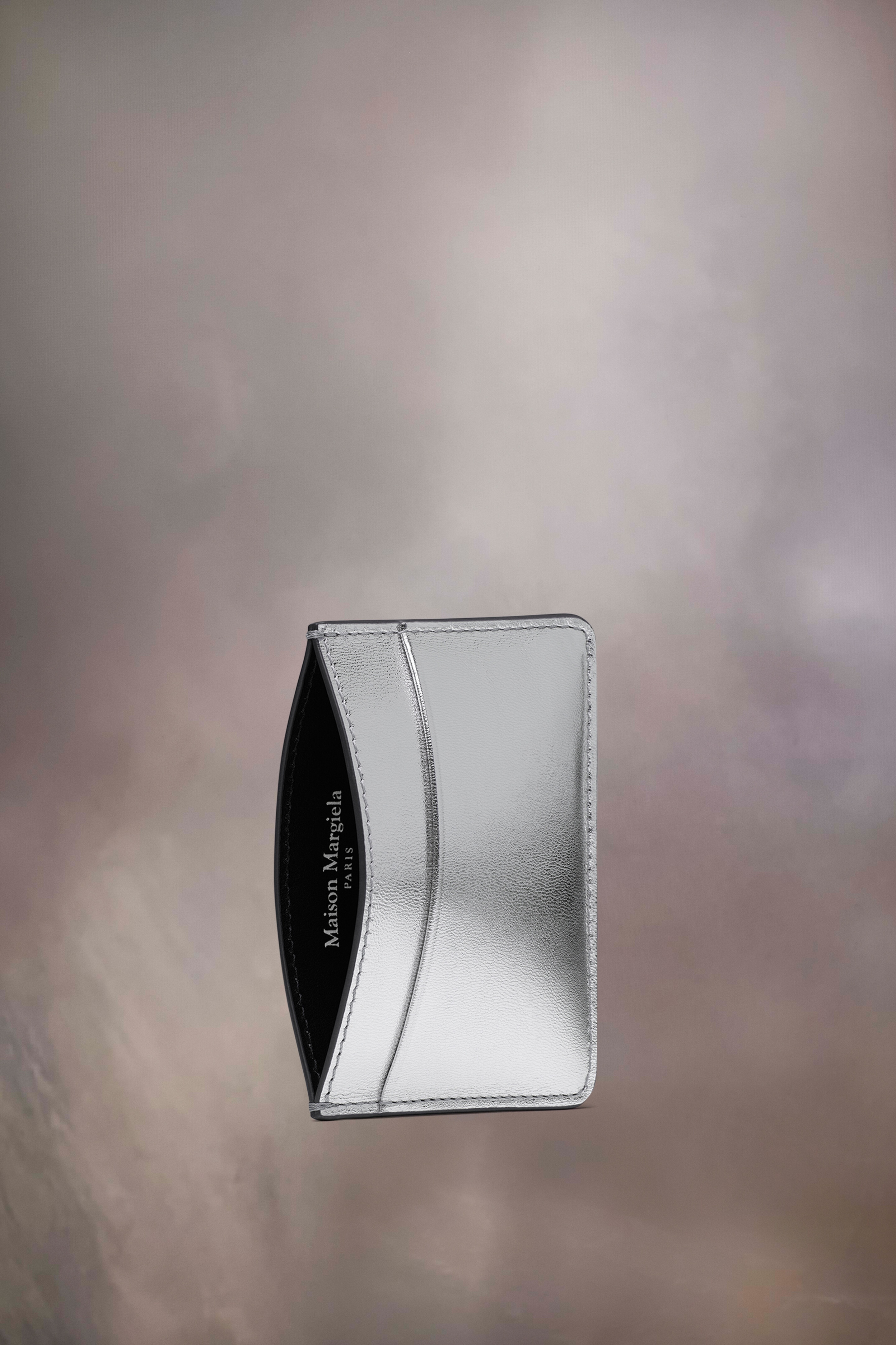 Metallized leather four stiches cardholder - 2