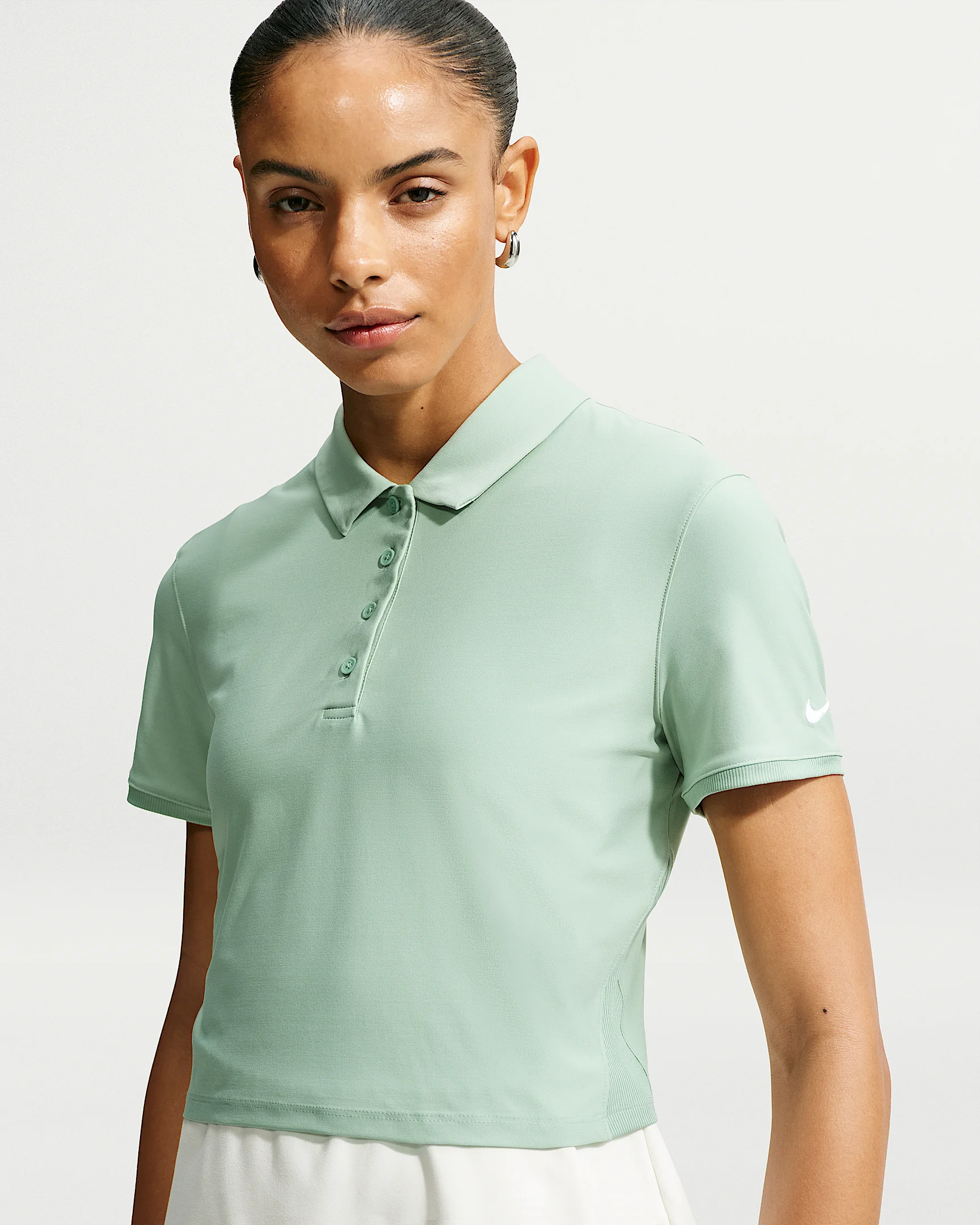 Nike Victory Women's Dri-FIT Short-Sleeve Cropped Golf Polo - 1