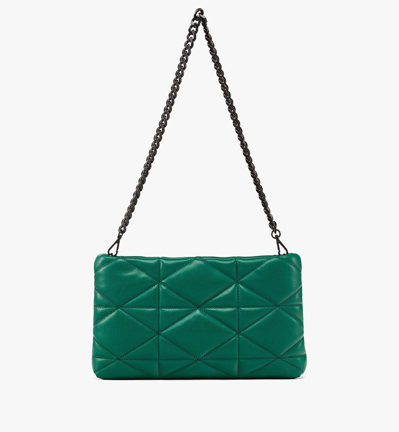 Travia Zip Pouch in Cloud Quilted Leather 5