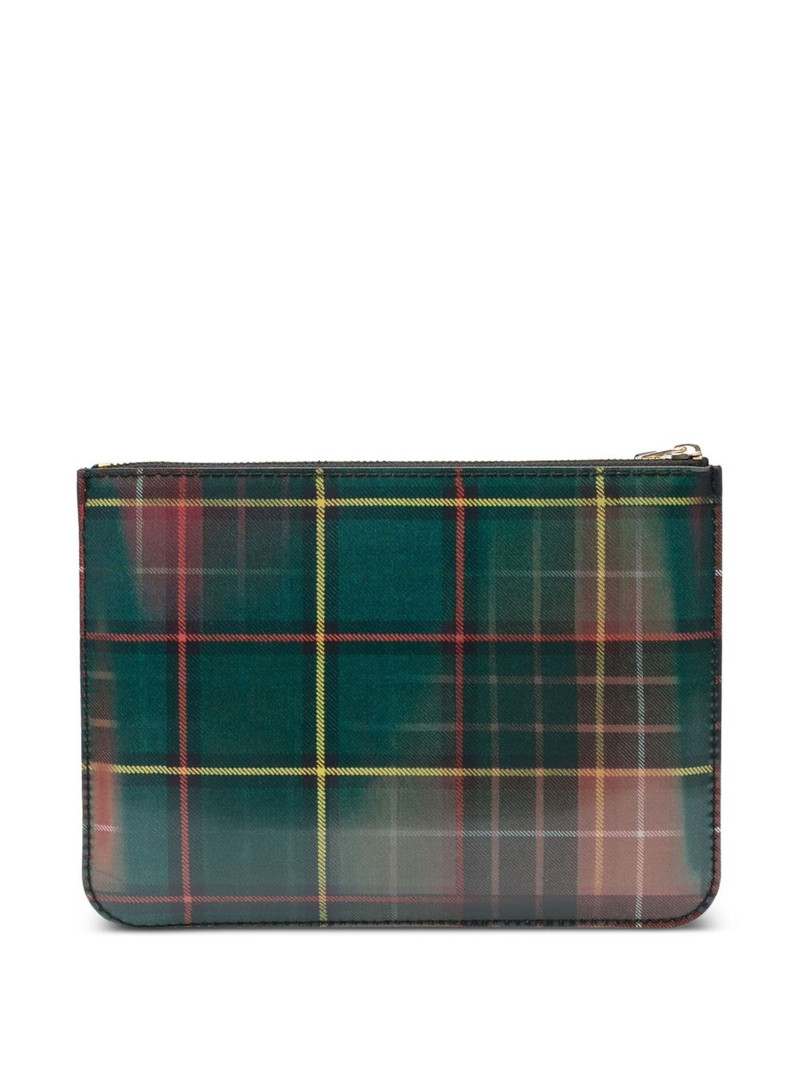 Comme Des Garçons plaid-pattern wallet outlook