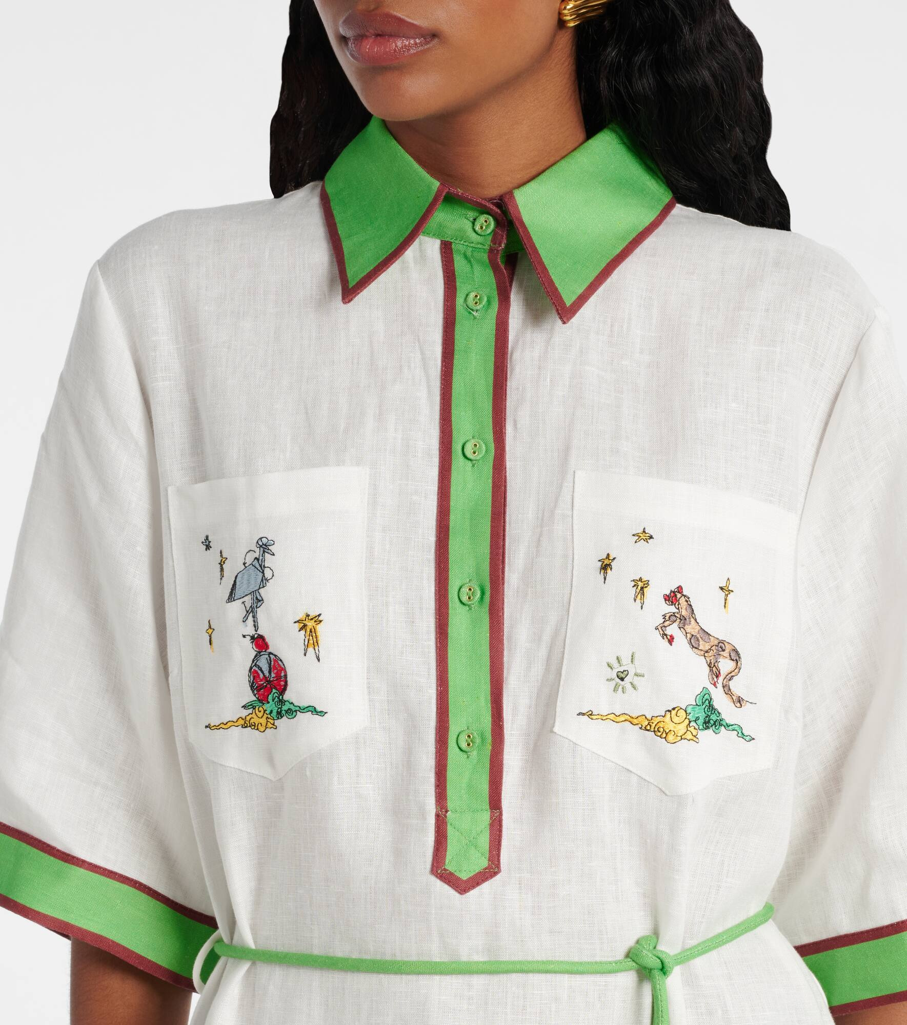 Play linen polo dress - 4