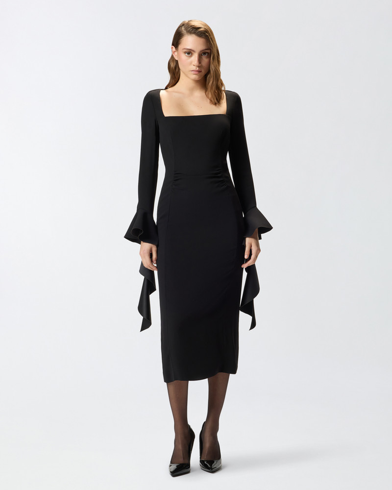 FITTED DRESS WITH FLOUNCES 3